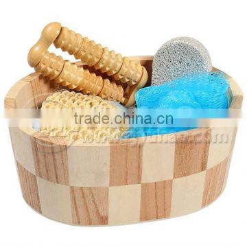 wholesale natural wooden spa accessories