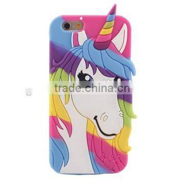 Unicorn silicone phone case for huawei,3D colorful silicone phone case for huawei,dustproof silicone phone case for huawei