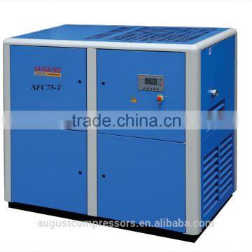 SFC75-TB 75KW/100HP 10 BAR AUGUST variable frequency air cooled screw air compressor variable