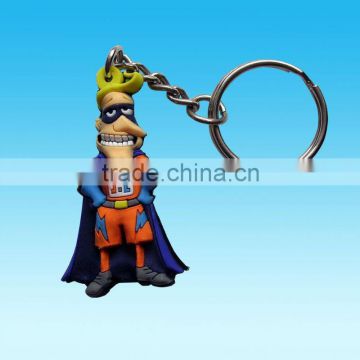 Cartoon Shape 3 D Soft PVC keychain For Promotion Gifts