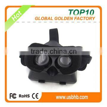 Golden manufacture wholesales lastest design 3D Virtual Reality Glasses free logo printing