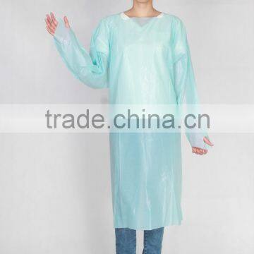 Food processing, hospital, laboratory, and hygienic application disposable CPE isolation gown