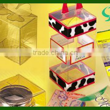 Customized design transparent plastic gift box