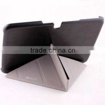 high quality fashion stand leather case for Samsung tab 3 10.1