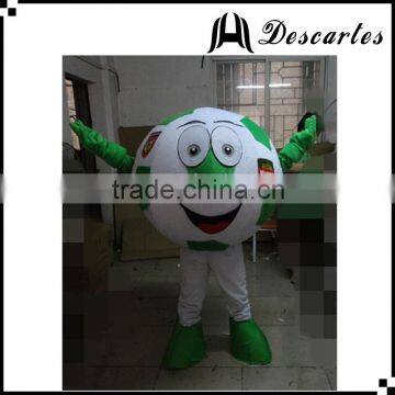 "World Cup" Funny Dress Green Football Mascot Costume for Adults