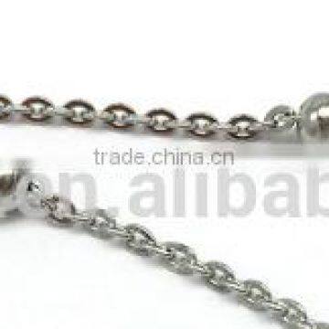 Wholesale Silver Tone Fashion Ball Womens Chain Stainless Steel photo-2