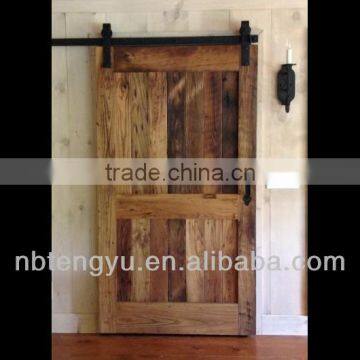 Wood modern sliding barn door hardware