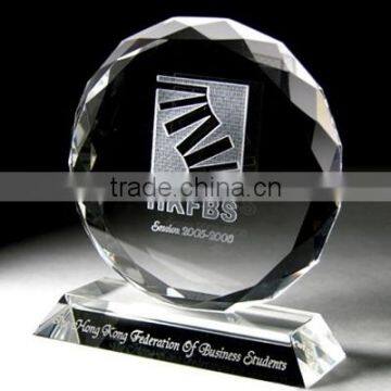 2015 crystal trophy, crystal awards suitable for the sourveir good design but beautiful.