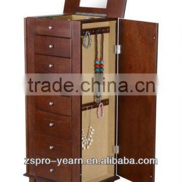 Antique Jewelry Cabinet with Mirror and Drawer hot design