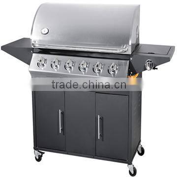 6 Burners Stainless Steel Outdoor Garden Kitchen Gas Grill