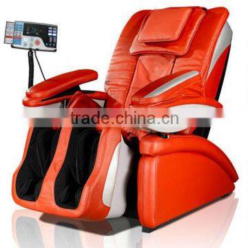 cheap music recliner massage chair with foot rooller