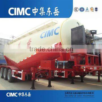 CIMC 50cbm Lime Powder Tank Truck Trailer / Bulk Cement Tank Truck Semi Trailer photo-3
