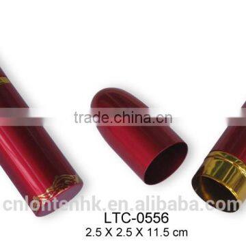 Aluminium cigar tube with screw cap