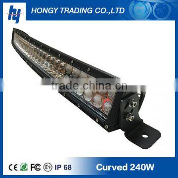 12v waterproof led light bar curved lightbar 4x4 offroad led light bar 240W