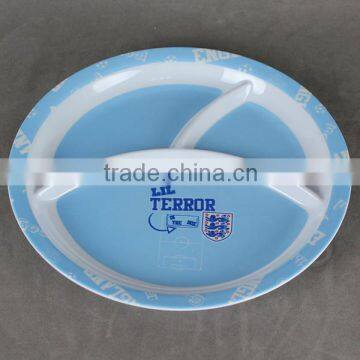 Melamine high quality plastic kids partition plate