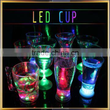 Custom LED glowing drink/beer cup for bar