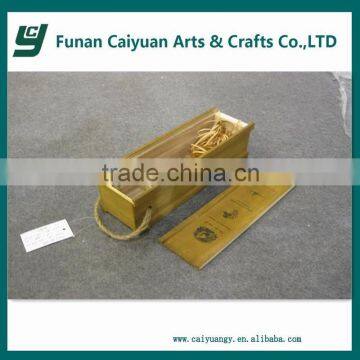 single bottle customized cheap pine wooden wine box