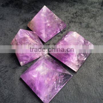 Natural Amethyst Pyramid With Healing Function Crystal Stone Ornaments