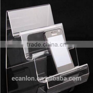 Clear acrylic mobile phone display stands