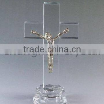 Crystal Cross With a base