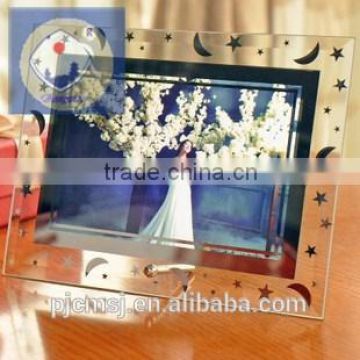 Fashion designed crystal photo frame for wedding gift favor