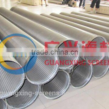 168mm V-shapped slotted Johnson well sceend tube with perforated pipe