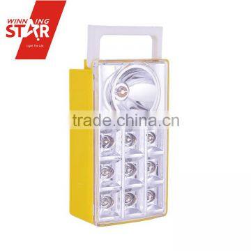 Cheap Battery Powered Stretched Super Bright 9+1 LED Emergency Lights