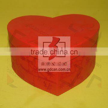 Romantic decorative heart shape cardboard gift box