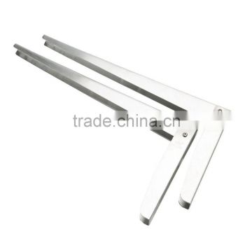 Pair of 14"X8" Stainless Steel Folding Wall Shelf Brackets Brace