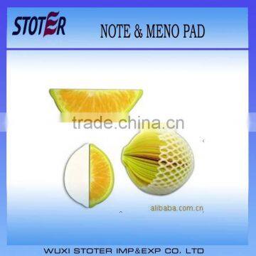 High quality 3D fruit sticky note lemon sticky note & memo pad