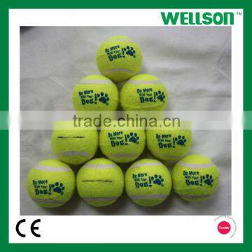 Pre-cut pet tennis ball