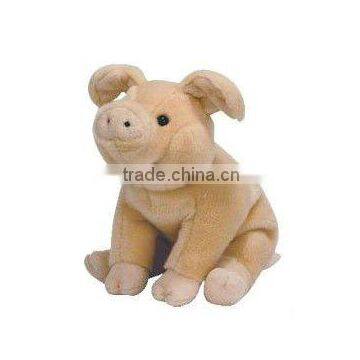 20cm lovely pink sitting pig stuffed toy