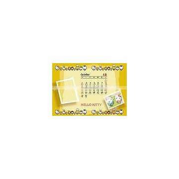 Customized Cute Cartoon paper Wall Calendar