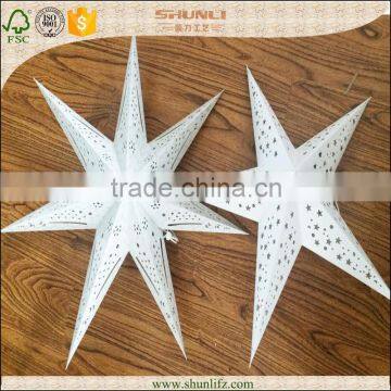 Nude Chinese Paper Star Lanterns for Christmas photo-4