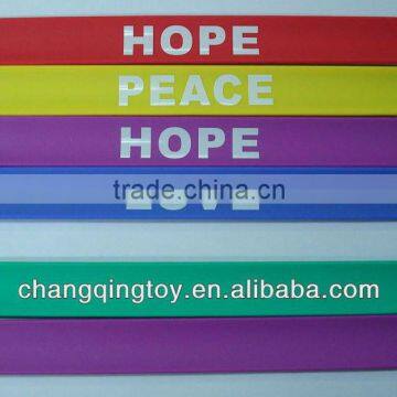 Promotion Silicone rubber Slap Bracelet