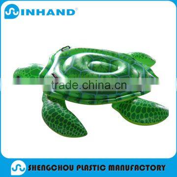 2016 eco friendly tortoise pvc inflatable float lounger ,beach air mattress valve