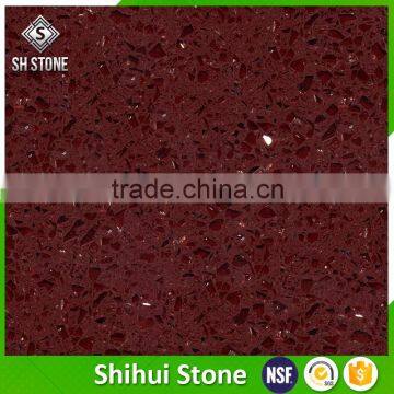 Red Quartz Countertops, Sparkle Quartz Stone Countertop