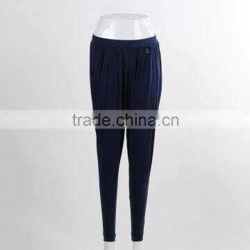 F5W30119 Ladies Navy Blue Slouch Knit Pants