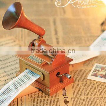 classical wooden music box recordable music gift box