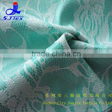 Fashion Lace With Kinting Fabric For Garments