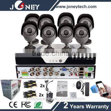 HD 2mp Bullet camera 8ch h.264 diy security camera kit AHD DVR KIT 1080p