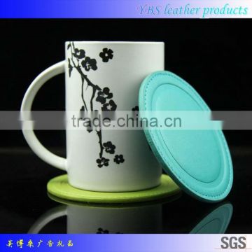 Bulk Leather Coaster wholesale China Supplier Custom Leather Cup Coaster