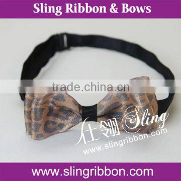 Woven Ribbon Material and Pattern Bow Tie