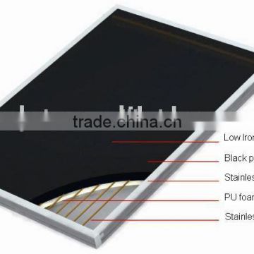 Flat panel solar water heater thermal collector