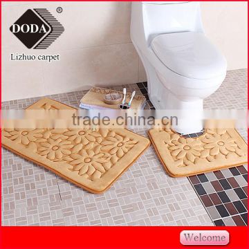 non-slip bathroom floor mat,non-slip backing100% polyester floor mat