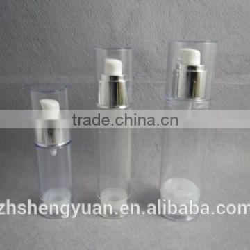 wholesale plastic clear pump airless bottle