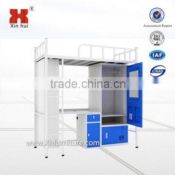 High Quality Metal Bunk Bed With Desk and Wardrobe