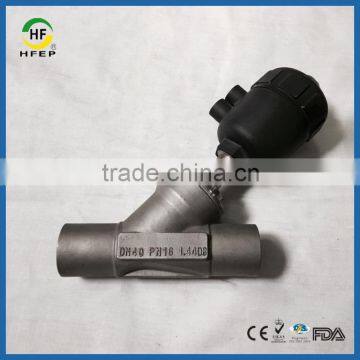 Single and Double Pneumatic Control Piston Actuator Angle Seat Valve