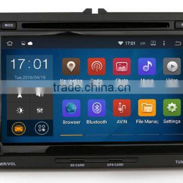 7 Inch High quality double din soft drive car gps dvd player for VW GOLF