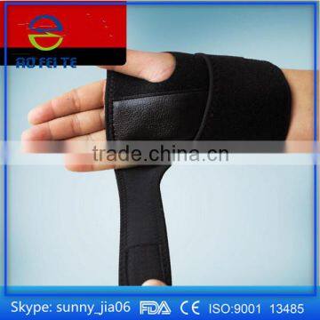 Black Adjustable Carpal Tunnel Wrist Splint Wraps Hand Support CE FDA Approved Custom Wrist Support Brace